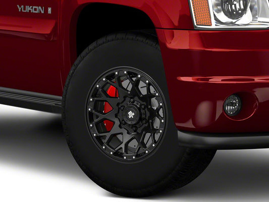 Mammoth Vex Satin Black Machined 6-Lug Wheel; 17x9; -6mm Offset (07-14 Yukon)