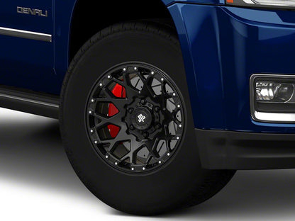 Mammoth Vex Satin Black Machined 6-Lug Wheel; 17x9; -6mm Offset (15-20 Yukon)
