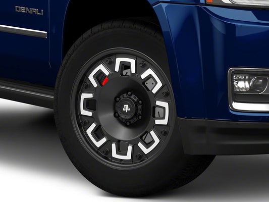 Mammoth Boss Satin Black Machined 6-Lug Wheel; 20x9; -6mm Offset (15-20 Yukon)