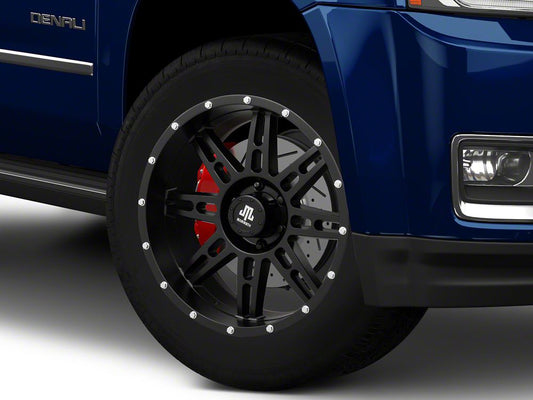 Mammoth Vader Beadlock Matte Black 6-Lug Wheel; 20x9; -6mm Offset (15-20 Yukon)