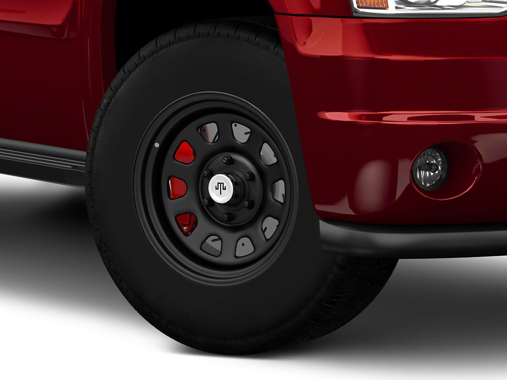 Mammoth D Window Matte Black 6-Lug Wheel; 17x9; -6mm Offset (07-14 Yukon)