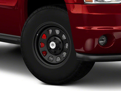 Mammoth D Window Matte Black 6-Lug Wheel; 17x9; -6mm Offset (07-14 Yukon)