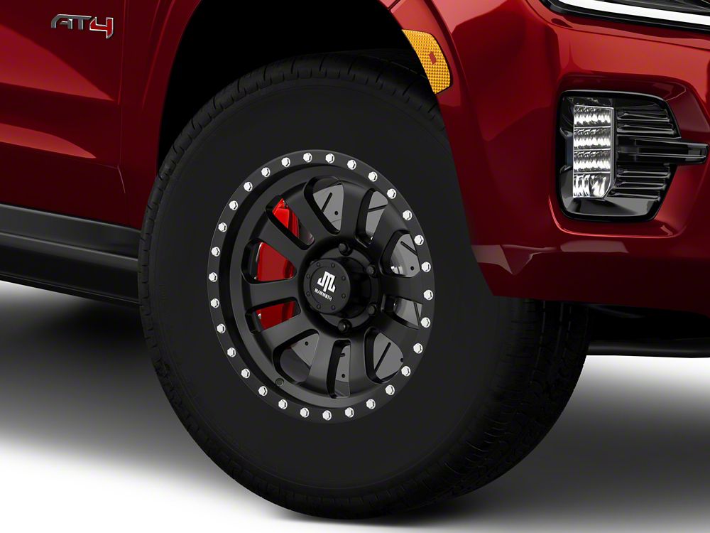 Mammoth 10-Spoke Beadlock Matte Black 6-Lug Wheel; 17x9; -6mm Offset (21-25 Yukon)