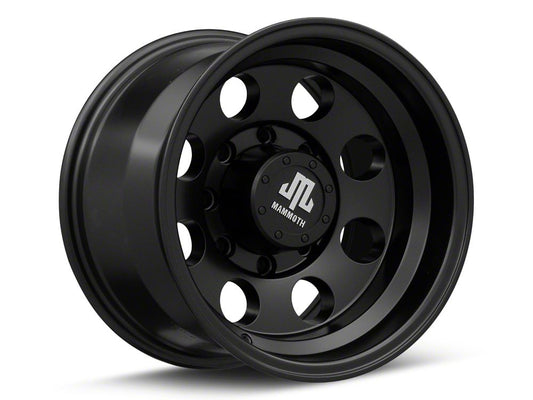 Mammoth 8 Aluminum Matte Black 8-Lug Wheel; 16x10; -24mm Offset (01-06 Silverado 3500 HD SRW)