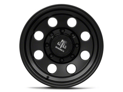 Mammoth 8 Aluminum Matte Black 8-Lug Wheel; 16x10; -24mm Offset (01-06 Sierra 3500 HD SRW)