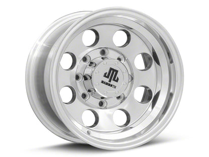 Mammoth 8 Aluminum Polished 8-Lug Wheel; 16x10; -24mm Offset (01-06 Silverado 3500 HD SRW)