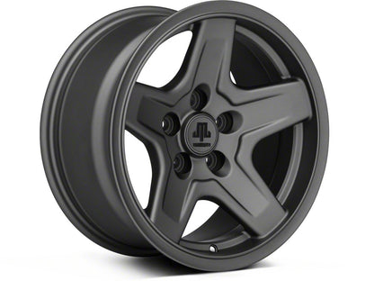 Mammoth Boulder Charcoal Wheel; 16x8; 0mm Offset (97-06 Jeep Wrangler TJ)