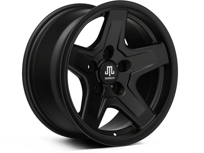 Mammoth Boulder Black Wheel; 16x8; 0mm Offset (97-06 Jeep Wrangler TJ)