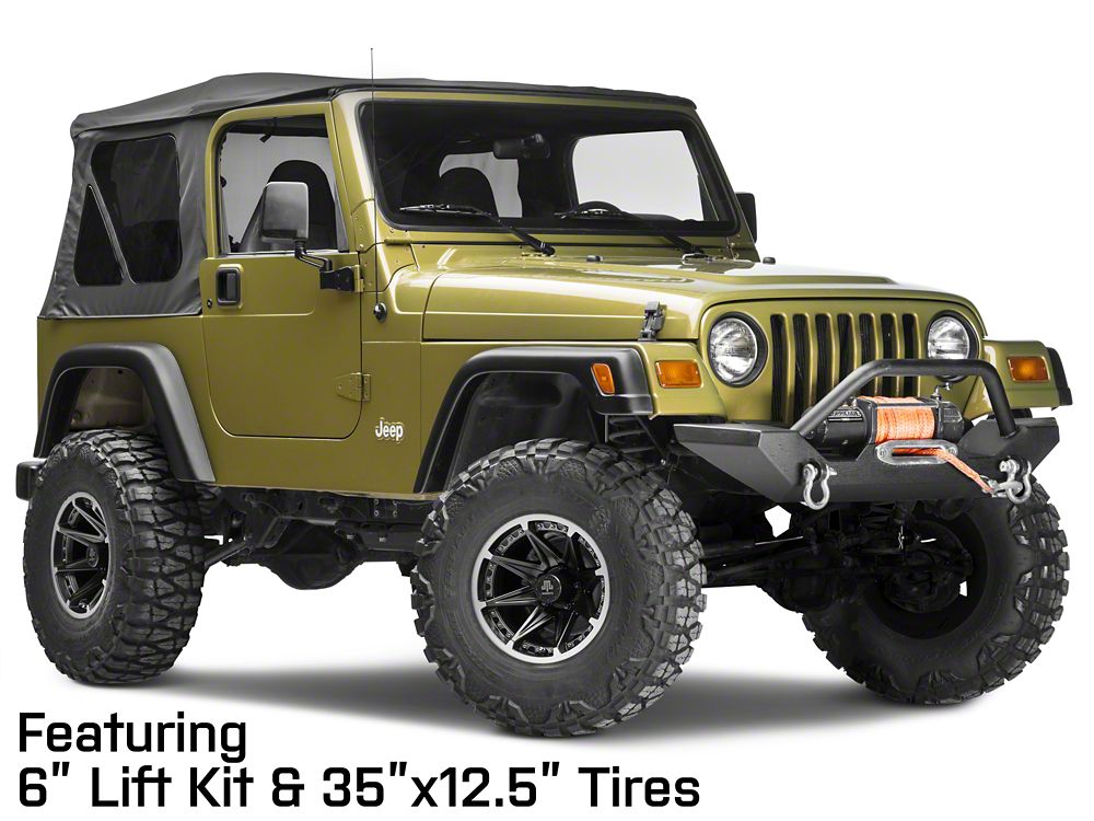 Mammoth Type 88 Black Wheel; 15x8; -19mm Offset (97-06 Jeep Wrangler TJ)