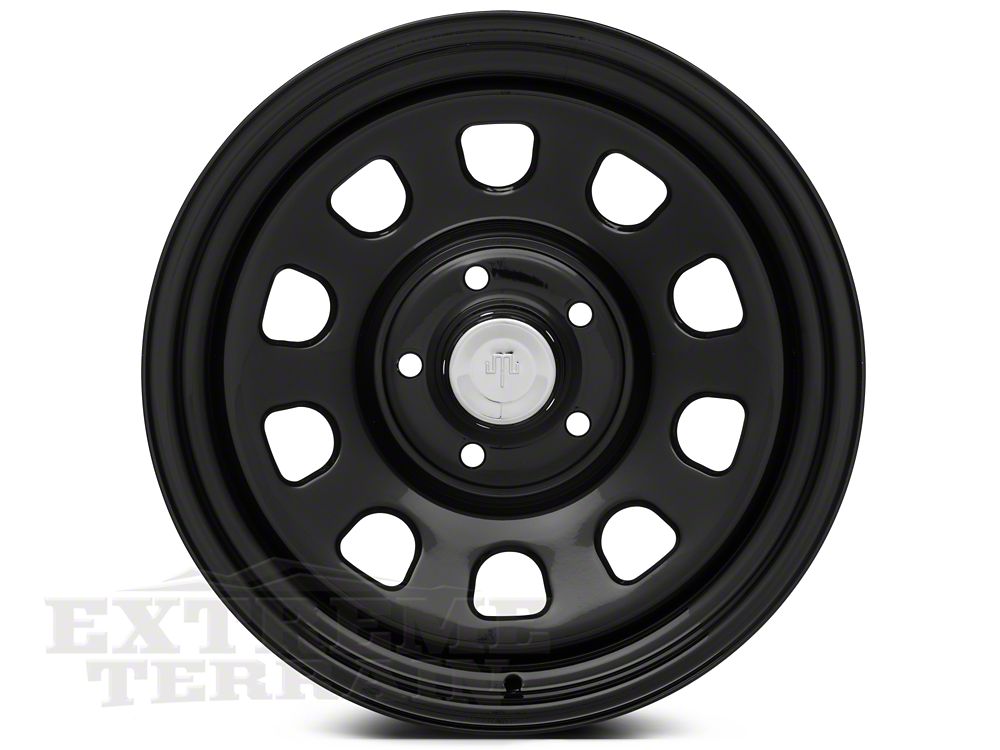 Mammoth D Window Black Steel Wheel; 17x9; -6mm Offset (18-25 Jeep Wrangler JL)
