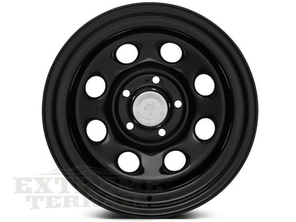 Mammoth 8 Black Steel Wheel; 15x10; -45mm Offset (87-95 Jeep Wrangler YJ)