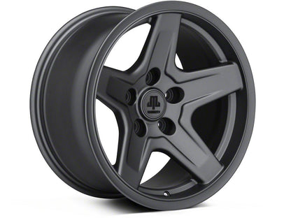 Mammoth Boulder Charcoal 17x9 Wheel and BF Goodrich KM2 35x12.50R17 Tire Kit (07-18 Jeep Wrangler JK)