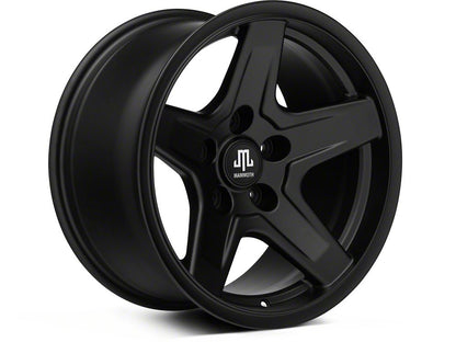 Mammoth Boulder Black 17x9 Wheel and BF Goodrich KM2 35x12.50R17 Tire Kit (07-18 Jeep Wrangler JK)