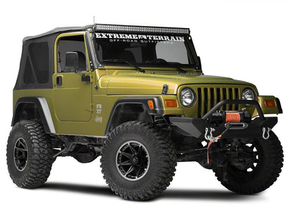 Mammoth Type 88 Matte Black 15x8 Wheel and Mickey Thompson Baja MTZ 33X12.50R15 Tire Kit (87-06 Jeep Wrangler YJ & TJ)