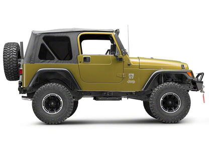 Mammoth Type 88 Matte Black 15x8 Wheel and Mickey Thompson Baja MTZ 33X12.50R15 Tire Kit (87-06 Jeep Wrangler YJ & TJ)