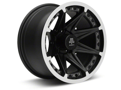 Mammoth Type 88 Matte Black 15x8 Wheel and Mickey Thompson Baja MTZ 33X12.50R15 Tire Kit (87-06 Jeep Wrangler YJ & TJ)