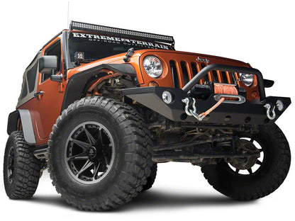 Mammoth Type 88 Matte Black 17x9 Wheel and BF Goodrich KM2 35x12.50R17 Tire Kit (07-18 Jeep Wrangler JK)