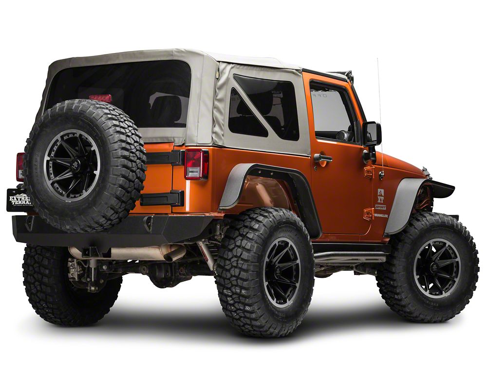 Mammoth Type 88 Matte Black 17x9 Wheel and BF Goodrich KM2 35x12.50R17 Tire Kit (07-18 Jeep Wrangler JK)