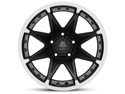 Mammoth Type 88 Matte Black 17x9 Wheel and BF Goodrich KM2 35x12.50R17 Tire Kit (07-18 Jeep Wrangler JK)