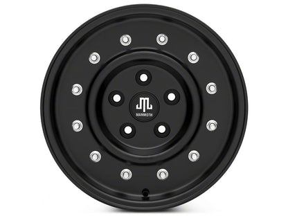 Mammoth General Matte Black Wheel; 16x8; 0mm Offset (97-06 Jeep Wrangler TJ)