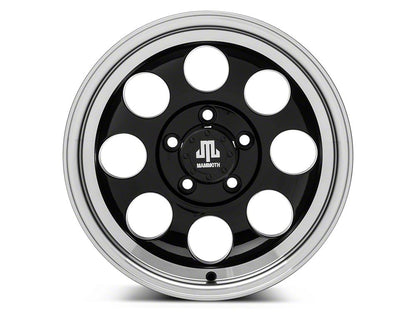 Mammoth 8 Black 15x8 Wheel and BF Goodrich All Terrain TA KO2 35x12.50R15 Tire Kit (87-06 Jeep Wrangler YJ & TJ)