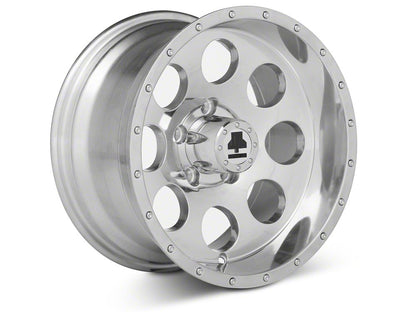 Mammoth 8 Simulated Beadlock Style Polished 15x8 Wheel and BF Goodrich All Terrain TA KO2 35x12.50R15 Tire Kit (87-06 Jeep Wrangler YJ & TJ)