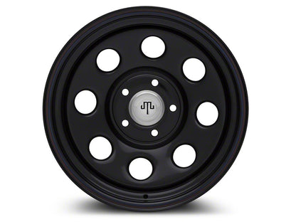 Mammoth 8 Black Steel 15x10 Wheel and BF Goodrich All Terrain TA KO2 35x12.50R15 Tire Kit (87-06 Jeep Wrangler YJ & TJ)
