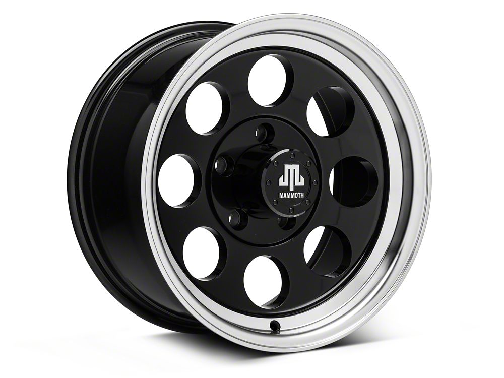 Mammoth 8 Black 16x8 Wheel and BF Goodrich All Terrain TA KO2 305/70R16 Tire Kit (07-18 Jeep Wrangler JK)