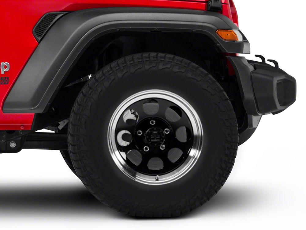 Mammoth 8 Black 16x8 Wheel and BF Goodrich All Terrain TA KO2 305/70R16 Tire Kit (07-18 Jeep Wrangler JK)