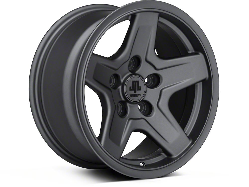 Mammoth Boulder Charcoal 16x8 Wheel and BF Goodrich All Terrain TA KO2 305/70R16 Tire Kit (07-18 Jeep Wrangler JK)