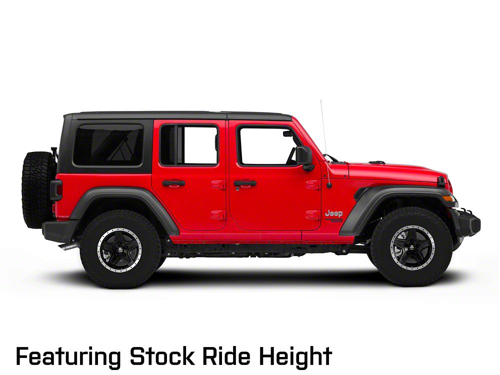 Mammoth Boulder Simulated Beadlock Style Black 16x8 Wheel and BF Goodrich All Terrain TA KO2 305/70R16 Tire Kit (07-18 Jeep Wrangler JK)