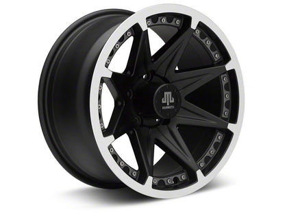 Mammoth Type 88 Black 16x8 Wheel and BF Goodrich All Terrain TA KO2 305/70R16 Tire Kit (87-06 Jeep Wrangler YJ & TJ)