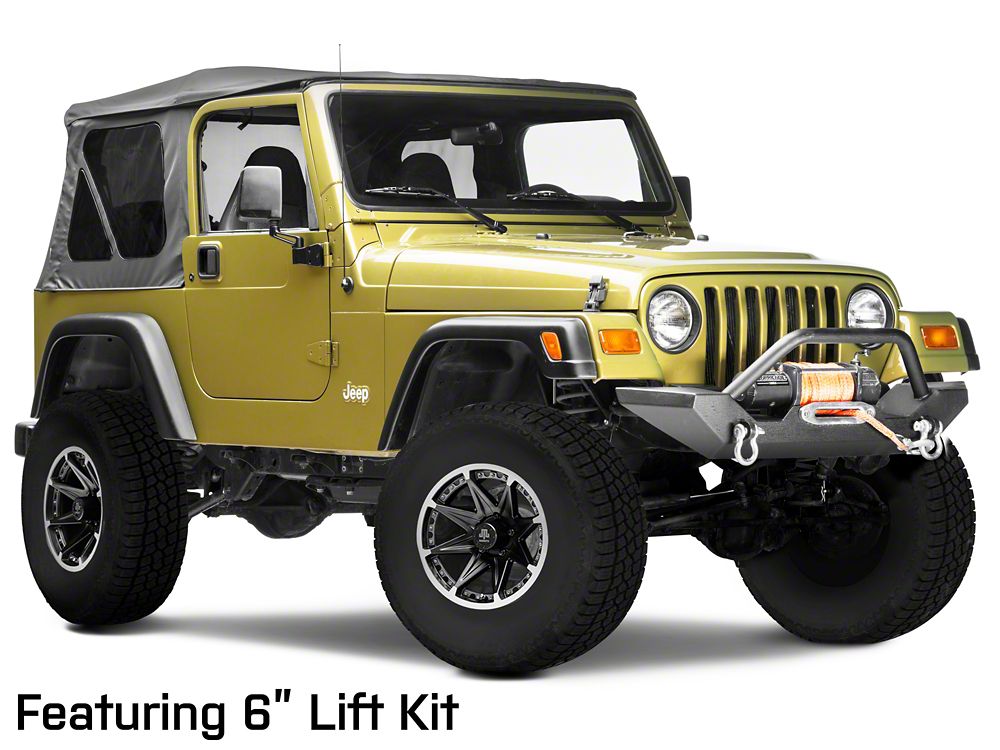 Mammoth Type 88 Black 16x8 Wheel and BF Goodrich All Terrain TA KO2 305/70R16 Tire Kit (87-06 Jeep Wrangler YJ & TJ)