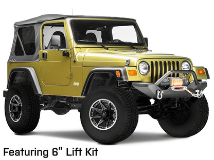 Mammoth Type 88 Black 16x8 Wheel and BF Goodrich All Terrain TA KO2 305/70R16 Tire Kit (87-06 Jeep Wrangler YJ & TJ)