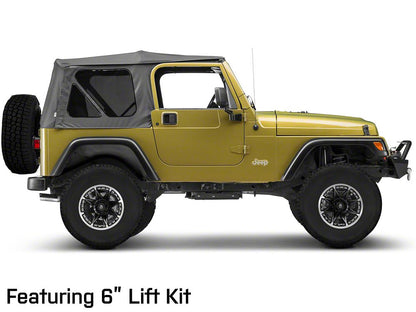Mammoth Type 88 Black 16x8 Wheel and BF Goodrich All Terrain TA KO2 305/70R16 Tire Kit (87-06 Jeep Wrangler YJ & TJ)