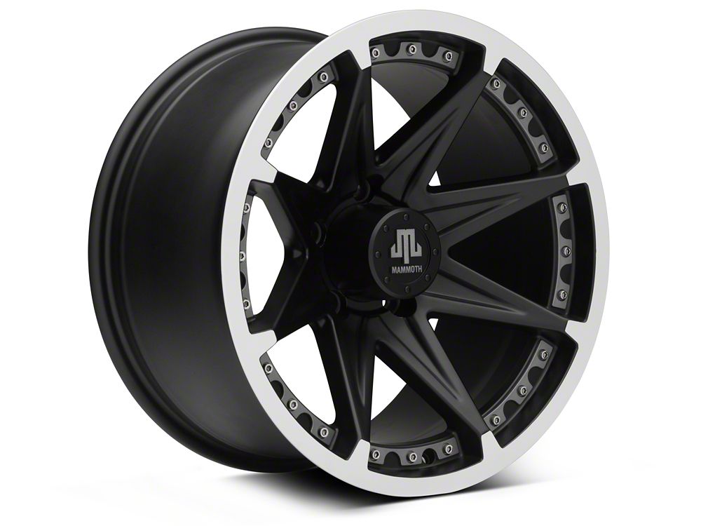 Mammoth Type 88 Black 17x9 Wheel and BF Goodrich All Terrain TA KO2 315/70R17 Tire Kit (07-18 Jeep Wrangler JK)