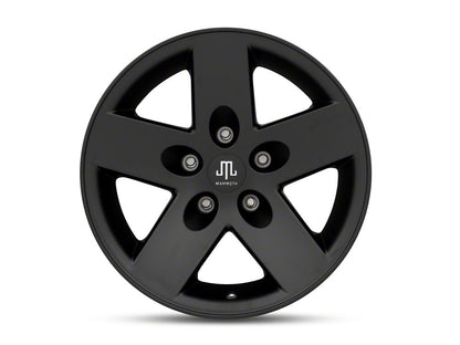 Mammoth Moab Black Wheel; 17x9; -6mm Offset (18-25 Jeep Wrangler JL)