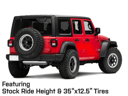Mammoth 8 Aluminum Simulated Beadlock Black Wheel; 17x9; -6mm Offset (18-25 Jeep Wrangler JL)