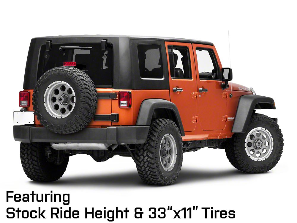 Mammoth 8 Aluminum Simulated Beadlock Anthracite Wheel; 17x9; -6mm Offset (07-18 Jeep Wrangler JK)
