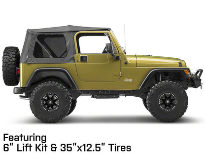 Mammoth Type 88 Matte Black Wheel; 15x8; -20mm Offset (97-06 Jeep Wrangler TJ)