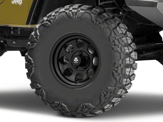 Mammoth 8 Matte Black Wheel; 15x8; -20mm Offset (97-06 Jeep Wrangler TJ)