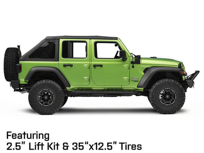 Mammoth Type 88 Matte Black Wheel; 17x9; -6mm Offset (18-25 Jeep Wrangler JL)