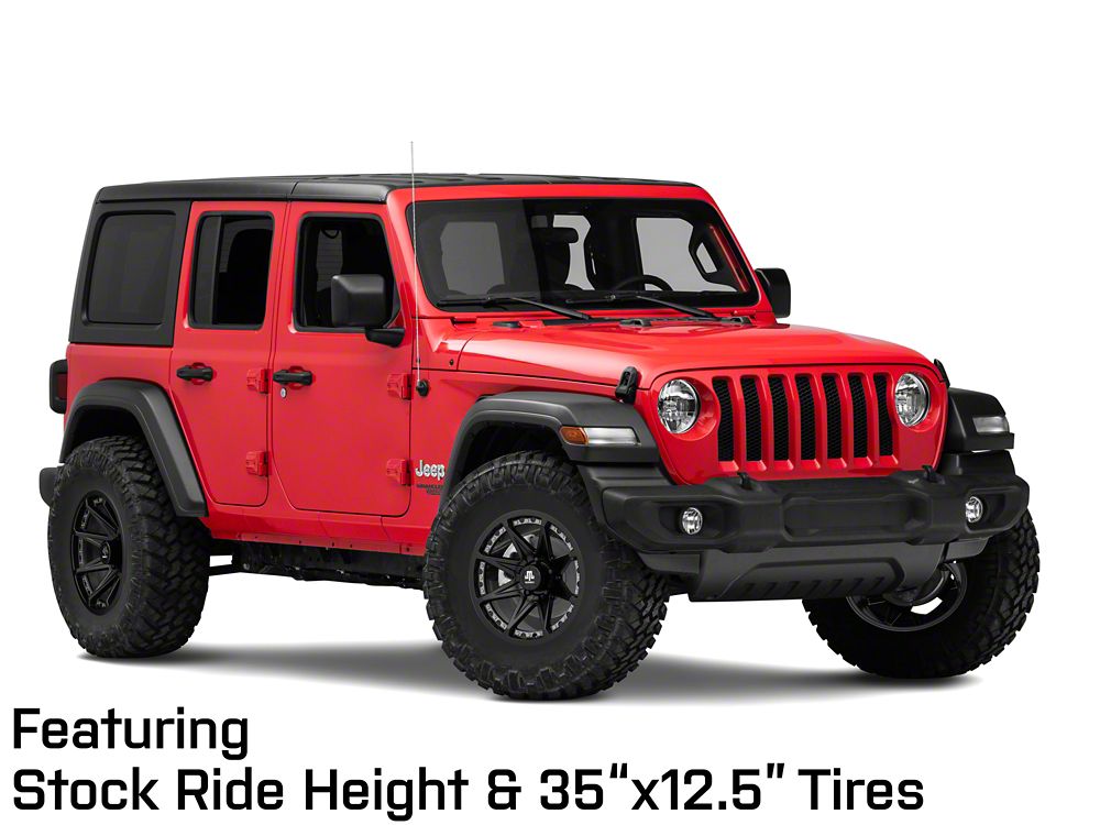 Mammoth Type 88 Matte Black Wheel; 17x9; -6mm Offset (18-25 Jeep Wrangler JL)