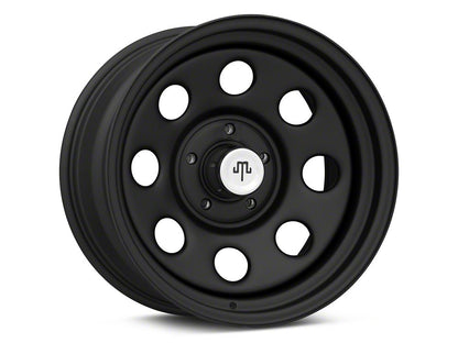 Mammoth 8 Steel Matte Black Wheel; 17x9; -6mm Offset (07-18 Jeep Wrangler JK)
