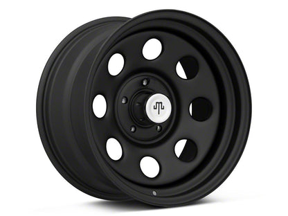 Mammoth 8 Steel Matte Black Wheel; 17x9; -6mm Offset (07-18 Jeep Wrangler JK)