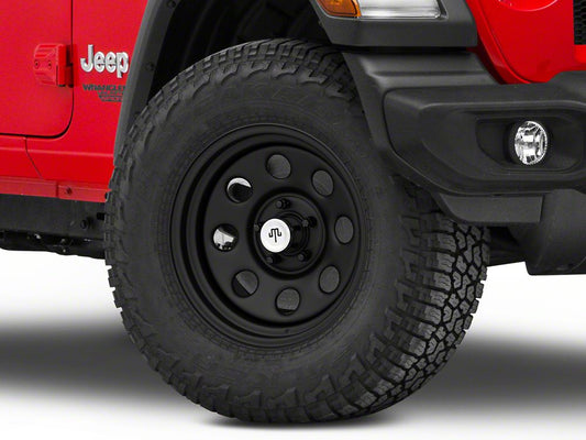 Mammoth 8 Steel Matte Black Wheel; 17x9; -6mm Offset (18-25 Jeep Wrangler JL)