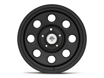 Mammoth 8 Steel Matte Black Wheel; 17x9; -6mm Offset (18-25 Jeep Wrangler JL)