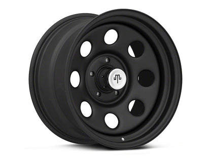 Mammoth 8 Steel Matte Black Wheel; 17x9; -6mm Offset (18-25 Jeep Wrangler JL)