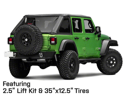 Mammoth 8 Steel Matte Black Wheel; 17x9; -6mm Offset (18-25 Jeep Wrangler JL)