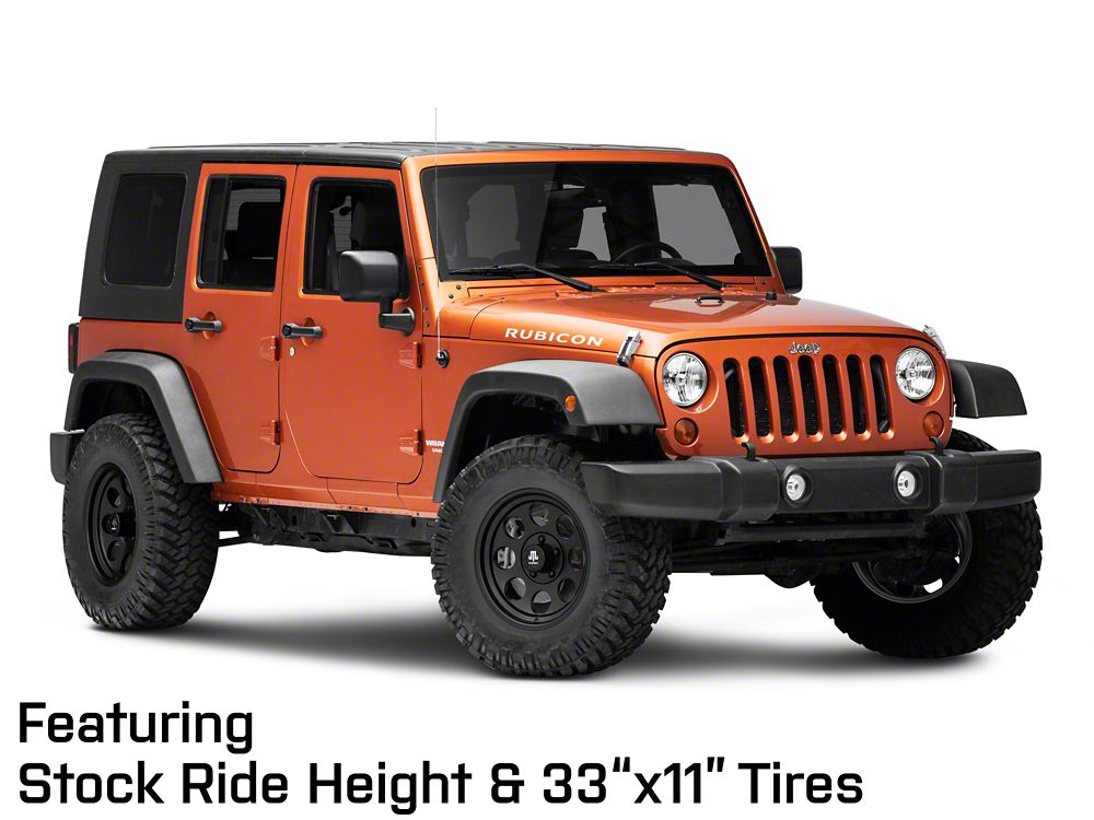 Mammoth 8 Aluminum Matte Black Wheel; 17x9; -6mm Offset (07-18 Jeep Wrangler JK)